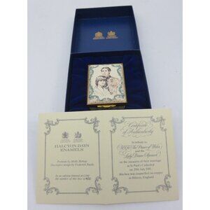 Halcyon Days Enamel Lady Diana and Prince of Wales Marriage Limited 420/1500